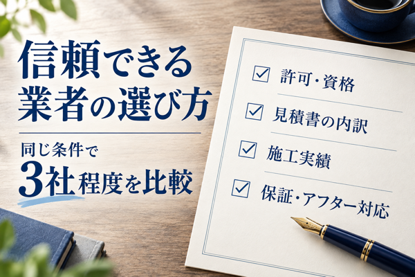 船橋市で信頼できるリフォーム業者の選び方