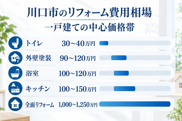 川口市のリフォーム費用相場