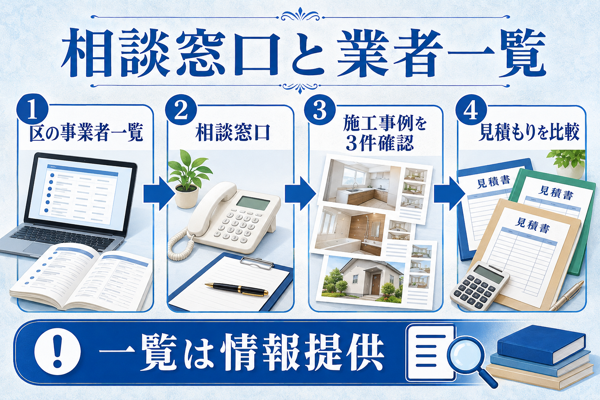 練馬区の相談窓口と業者一覧の調べ方