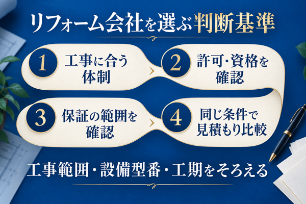 相模原市でリフォーム会社を選ぶときの判断基準