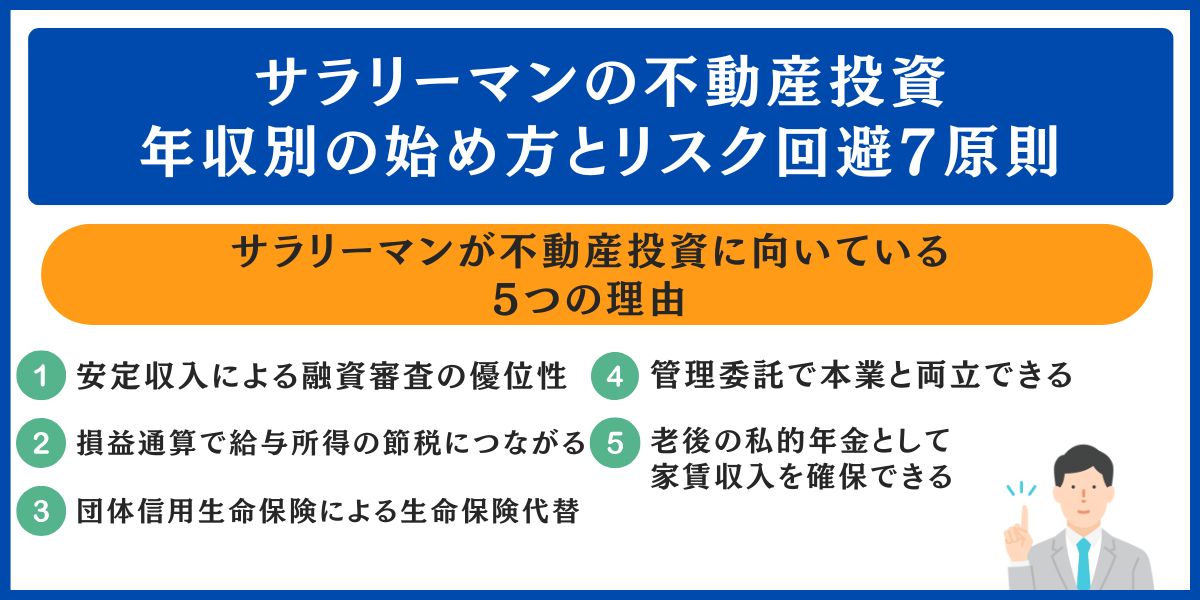 サラリーマンの不動産投資|年収別の始め方とリスク回避7原則