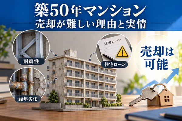 築50年マンションの売却が難しいとされる理由と実情