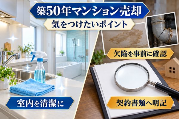 築50年マンション売却で気をつけたいポイント