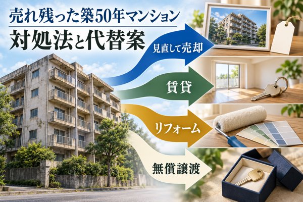 売れ残った築50年マンションへの対処法と代替案