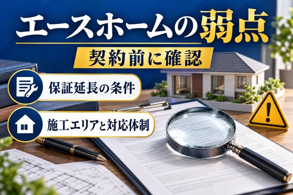 エースホームで家づくりをする際の弱点