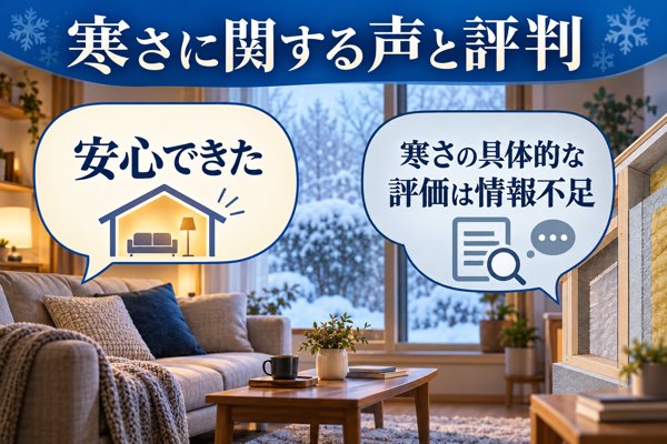 エースホームの寒さに関する利用者の声と評判