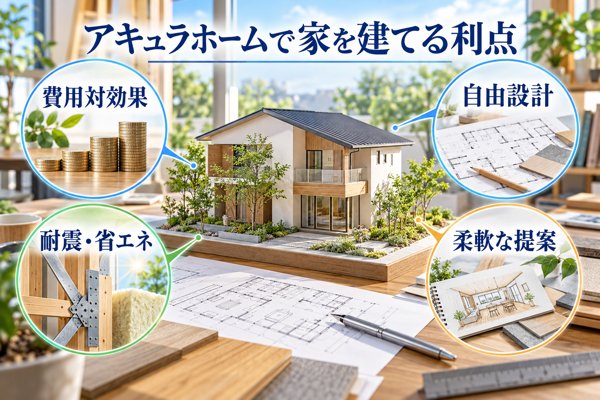 アキュラホームで家を建てる利点