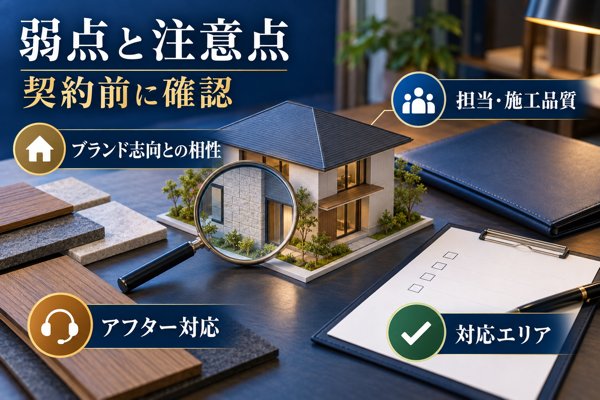 アキュラホームの弱点と注意点