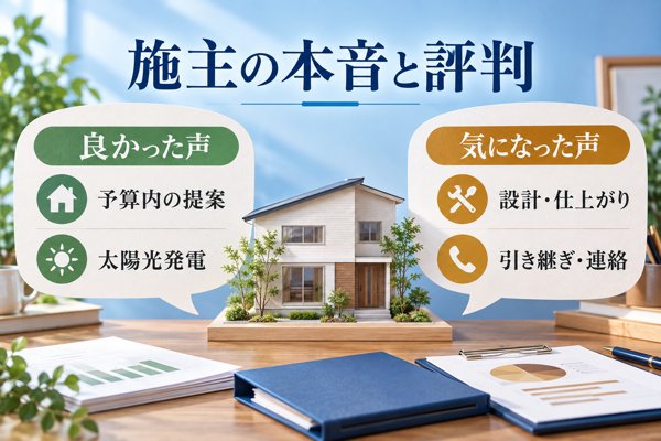 アキュラホームの家づくりに対する施主の本音と評判