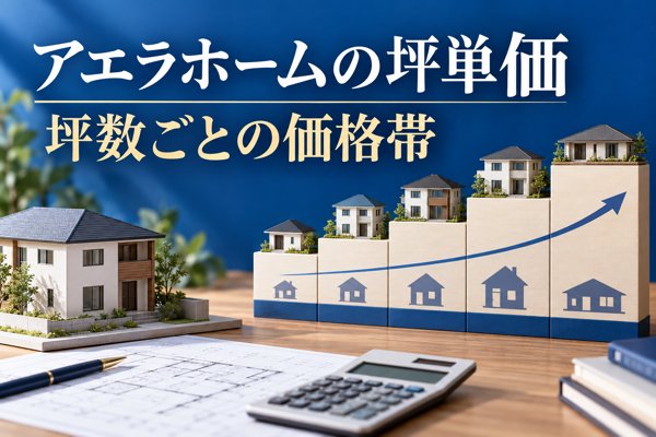 アエラホームの坪単価は約66万円|坪数ごとの価格帯