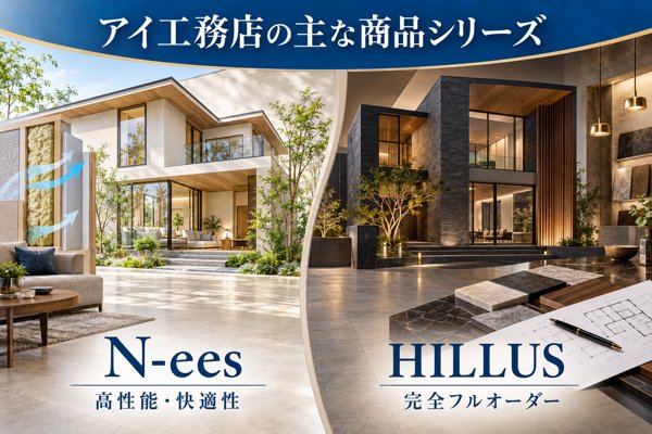 アイ工務店が展開する主な商品シリーズ