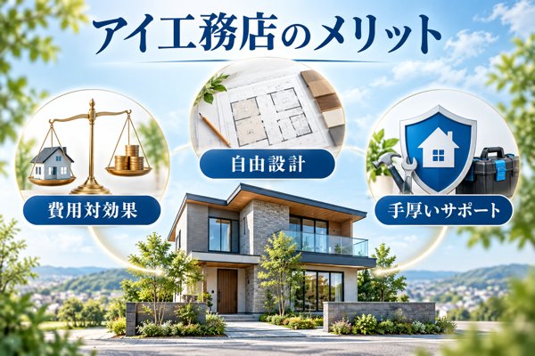 アイ工務店が持つメリット|費用対効果・設計の自由度・手厚いサポートが支持される理由