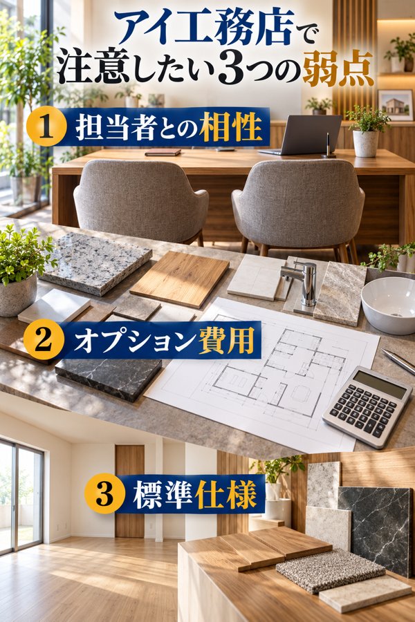 アイ工務店で注意したい3つの弱点