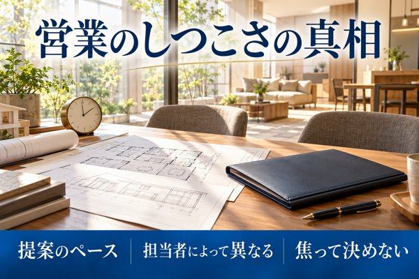 営業のしつこさの真相と展示場・契約時の対応実態