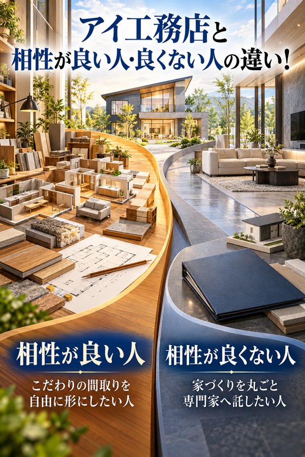 アイ工務店と相性が良い人・良くない人の違い!