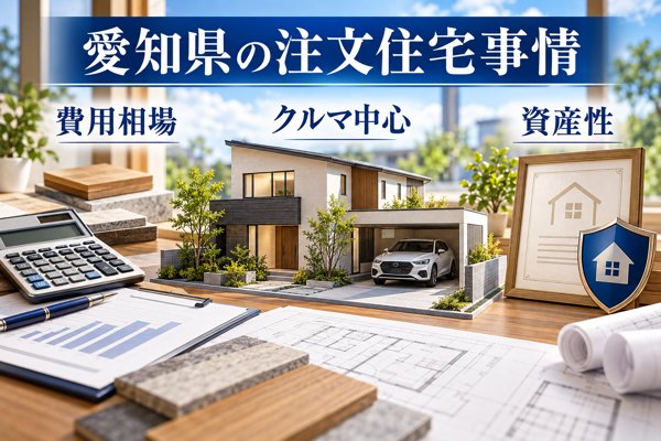 愛知県における注文住宅の実情｜費用相場・土地代と「クルマ・資産性」の地域性