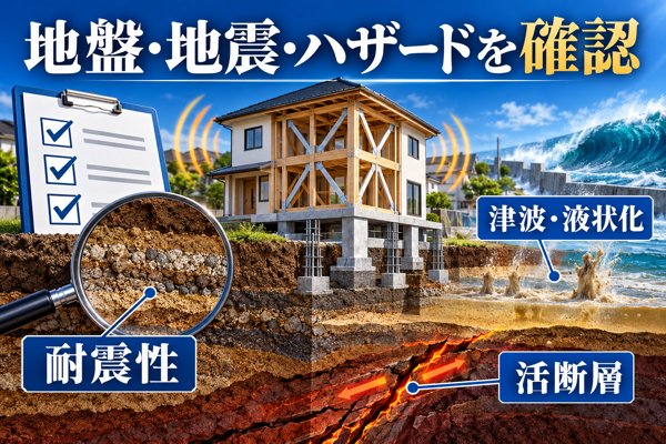 将来の価値を左右する｜地盤や南海トラフ、ハザードの確認方法