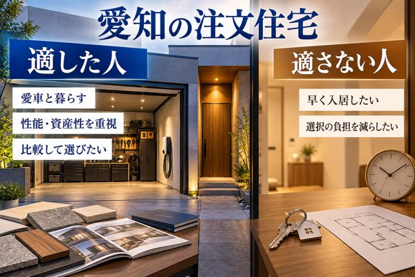 愛知の注文住宅に適した人・適さない人