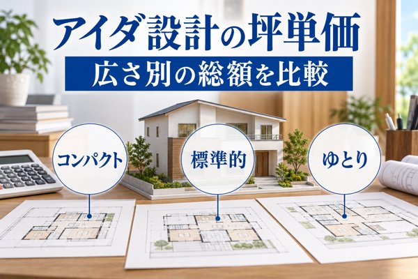 アイダ設計の坪単価相場は54〜72万円!広さ別に総額を比較