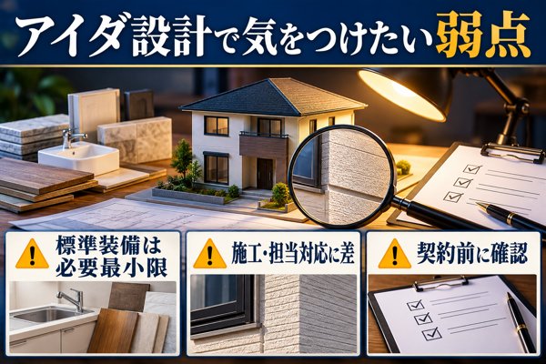 アイダ設計で気をつけたい弱点