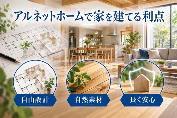 アルネットホームで家を建てる利点