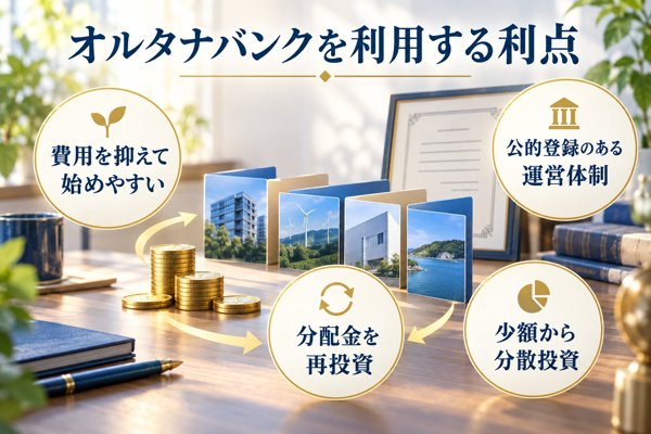 オルタナバンクを利用する利点