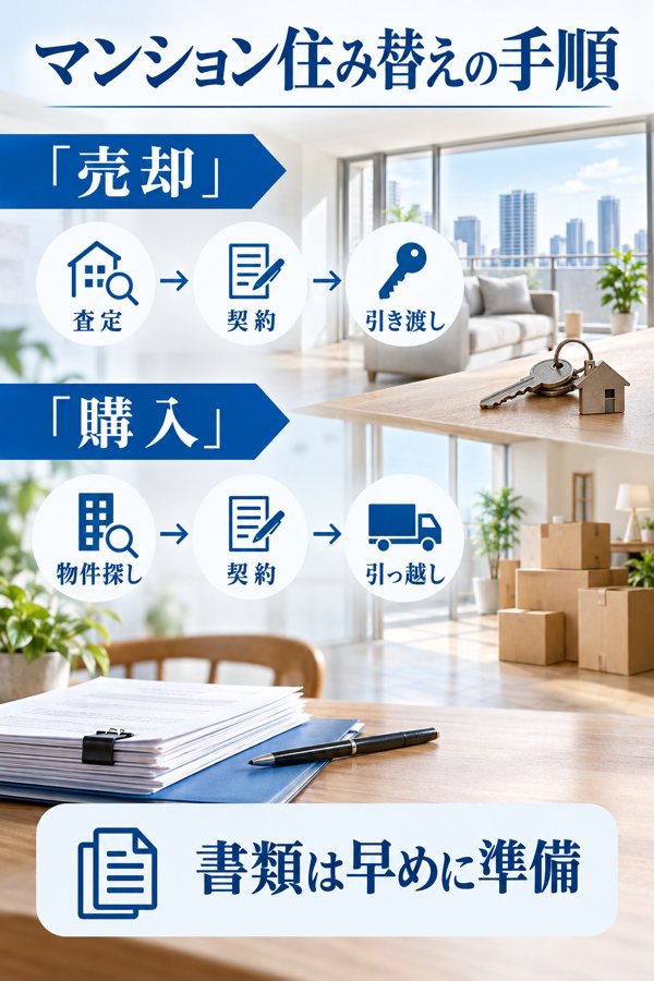 マンションを住み替える手順と各種手続き