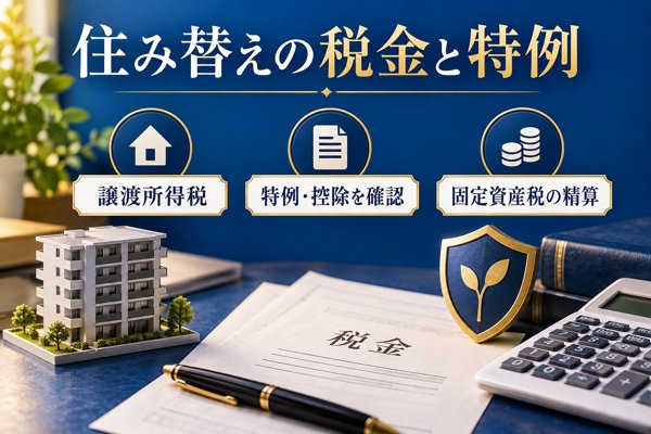 マンションの住み替えにかかわる税金と使える特例・控除