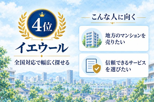 4位:イエウール|提携数2,000社以上・全国の物件に対応