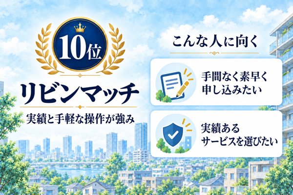 10位:リビンマッチ|運営歴28年の実績と使いやすい操作画面