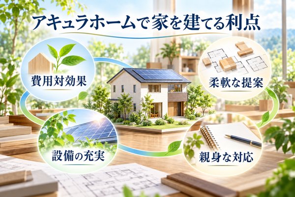 アキュラホームで家を建てる利点
