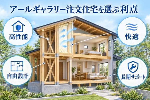 アールギャラリー注文住宅を選ぶ利点