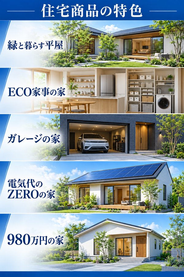アサヒグローバルが手がける住宅商品の特色