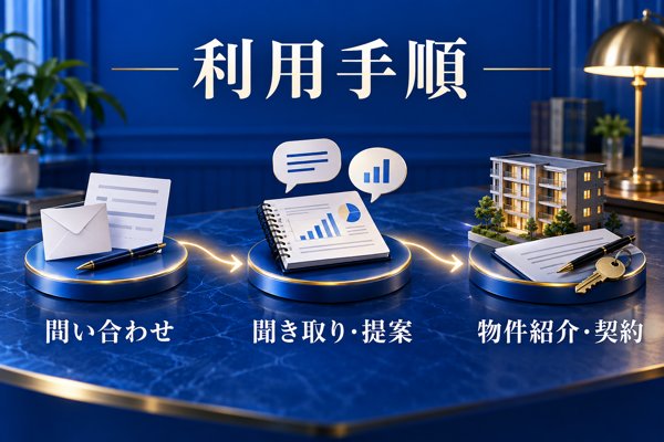 アセットジャパンの利用手順|問い合わせから相談までの進め方