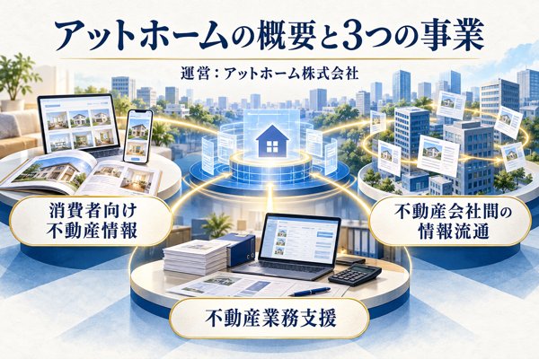 アットホーム(at home)の概要と運営会社・手がける3つの事業