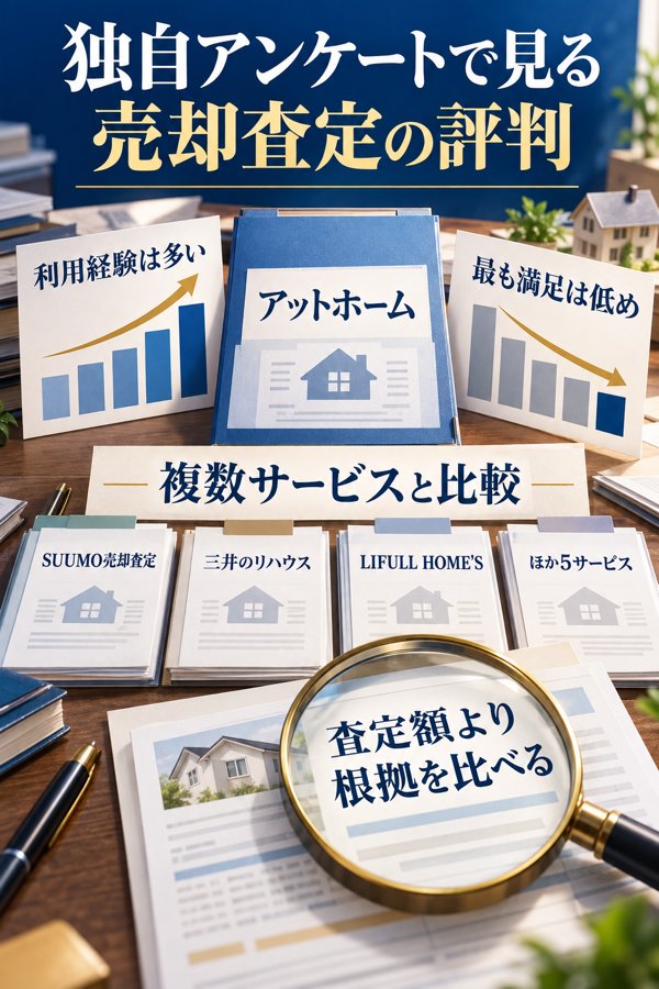 独自アンケートで見るアットホーム売却査定の評判と他社比較