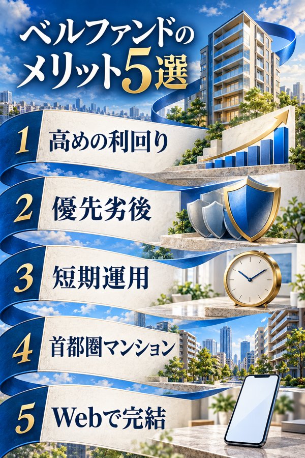 ベルファンドの高評価な口コミ・評判に表れたメリット5選