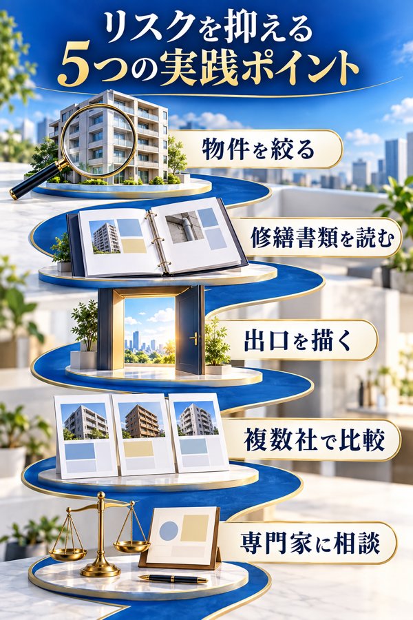 中古ワンルーム投資でリスクを抑えるための5つの実践ポイント