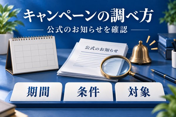 COMMOSUSで実施されるキャンペーン｜最新内容の調べ方