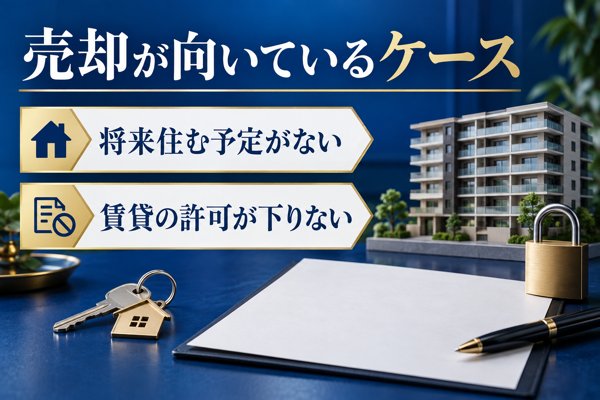 売却を選ぶほうが向いているマンションのケース