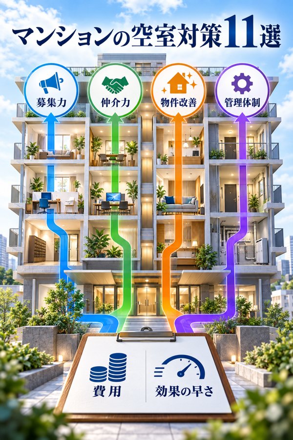 【比較表】マンションで使える空室対策11選