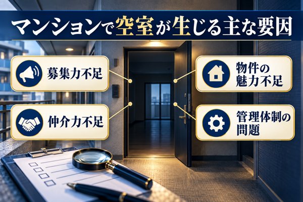マンションで空室が生じる主な要因