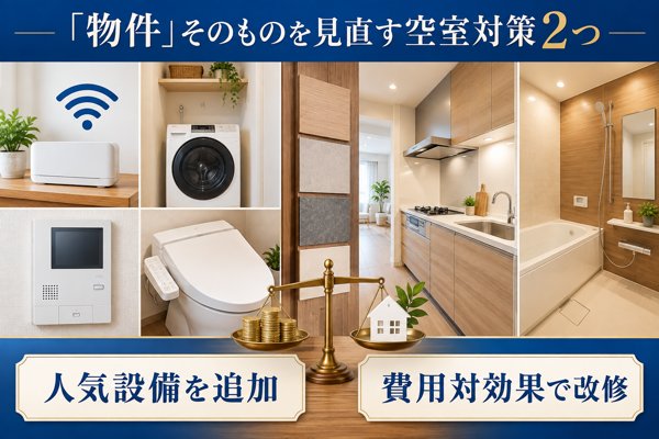 「物件」そのものを見直す空室対策2つ