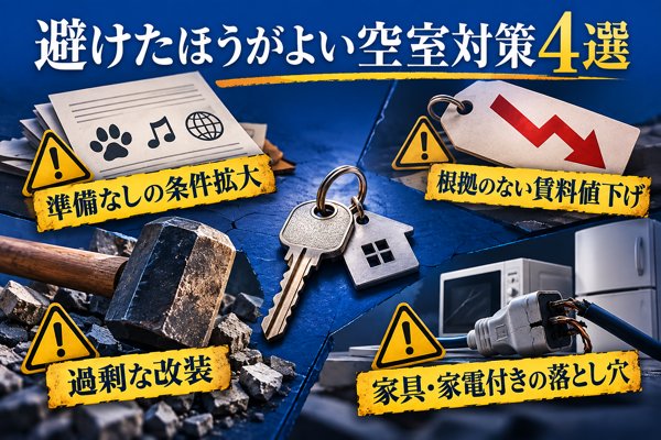 避けたほうがよい空室対策4選