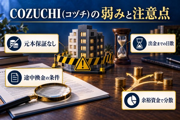 COZUCHI(コヅチ)の弱みと注意点