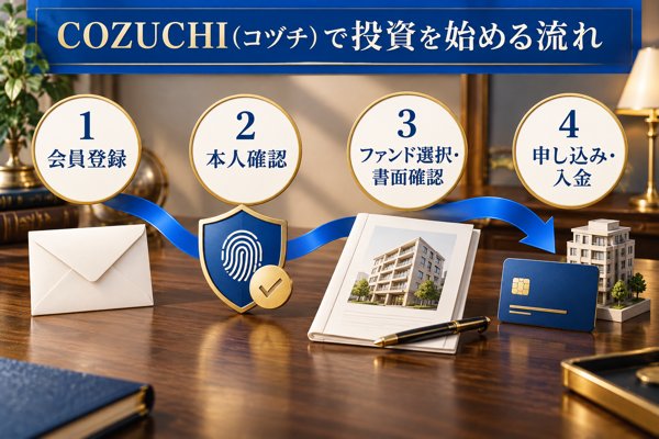 COZUCHI(コヅチ)で投資を始める流れ|アカウント作成から出資完了まで