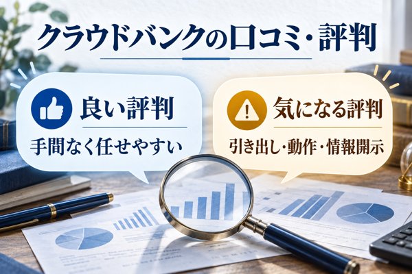 クラウドバンクに寄せられた口コミと評判
