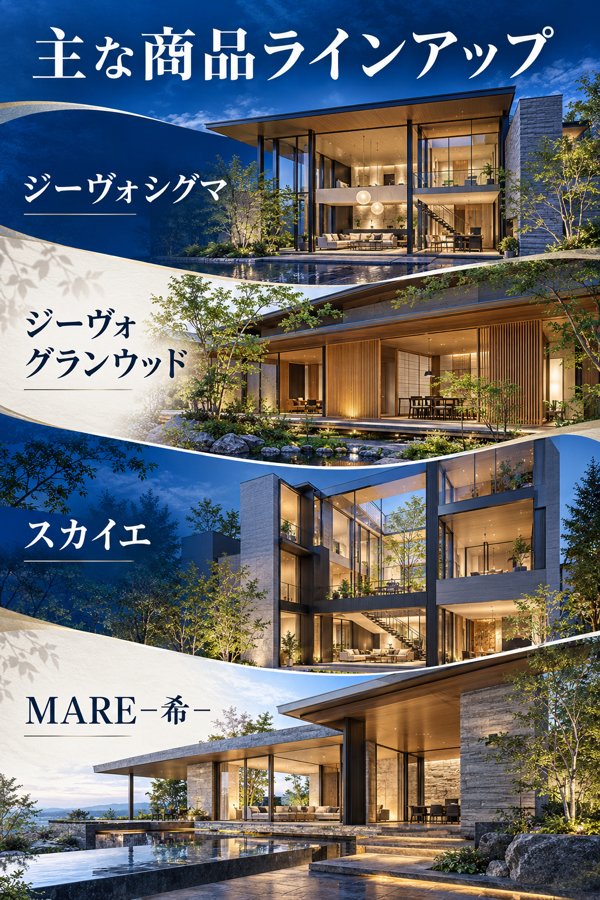 大和ハウスの主な商品ラインアップと坪単価