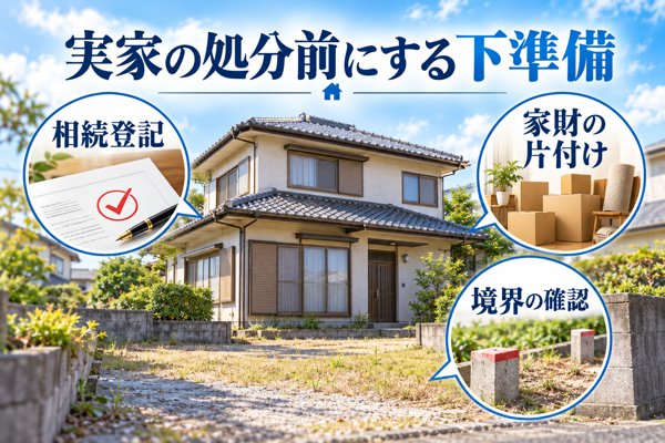 実家の処分に取りかかる前の下準備