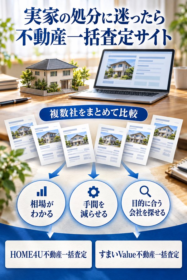 実家の処分に迷ったときに頼りになる「不動産一括査定サイト」